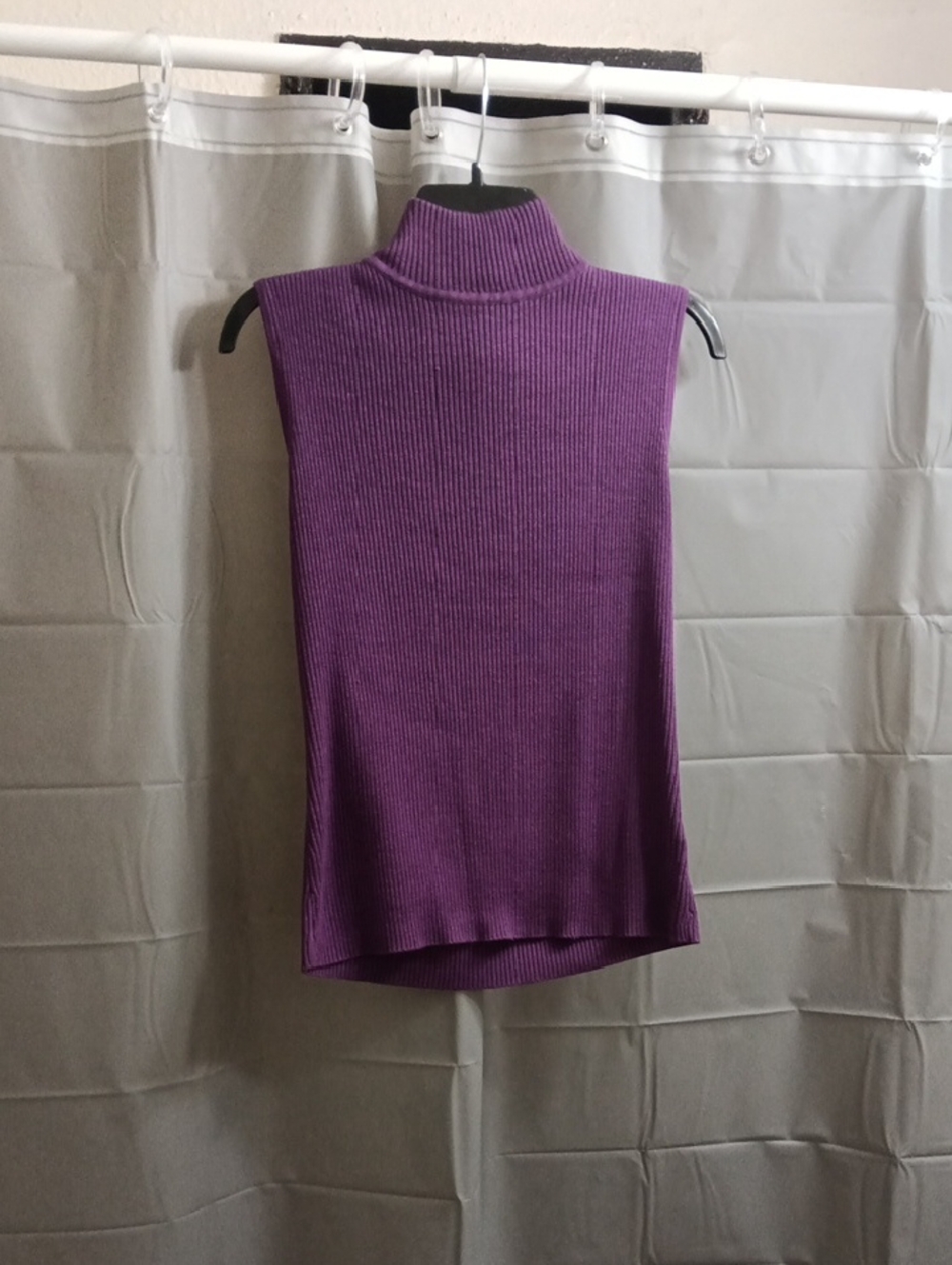 croft & barrow Purple Ribbed Knit Tank Top